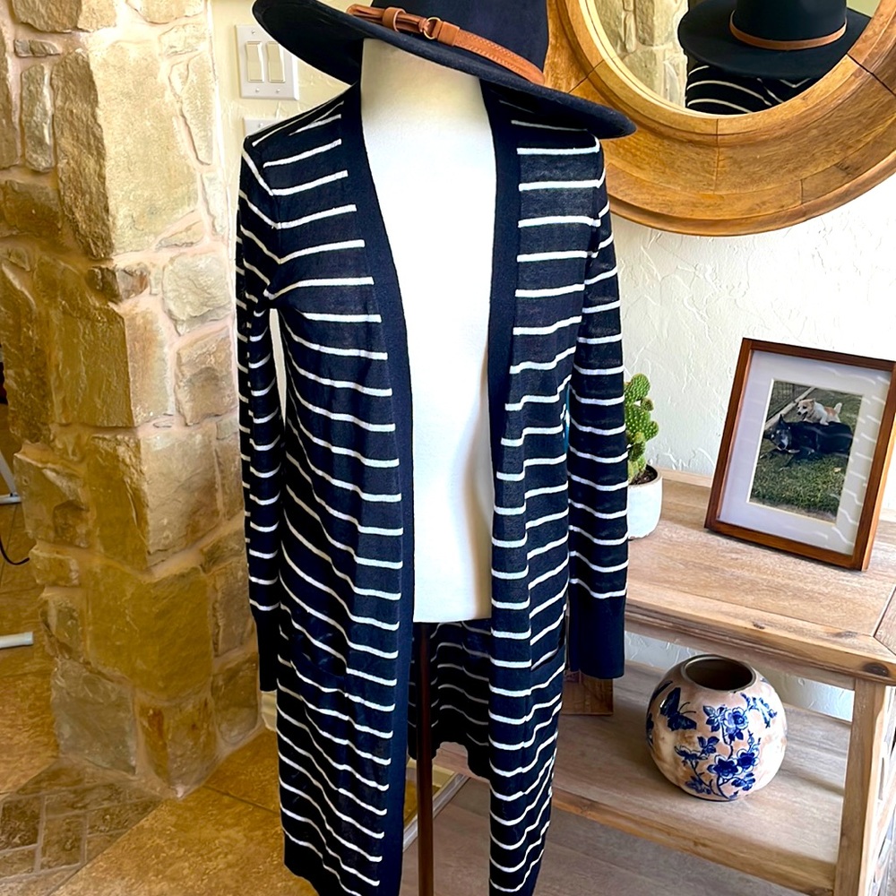 Halogen Striped Cardigan